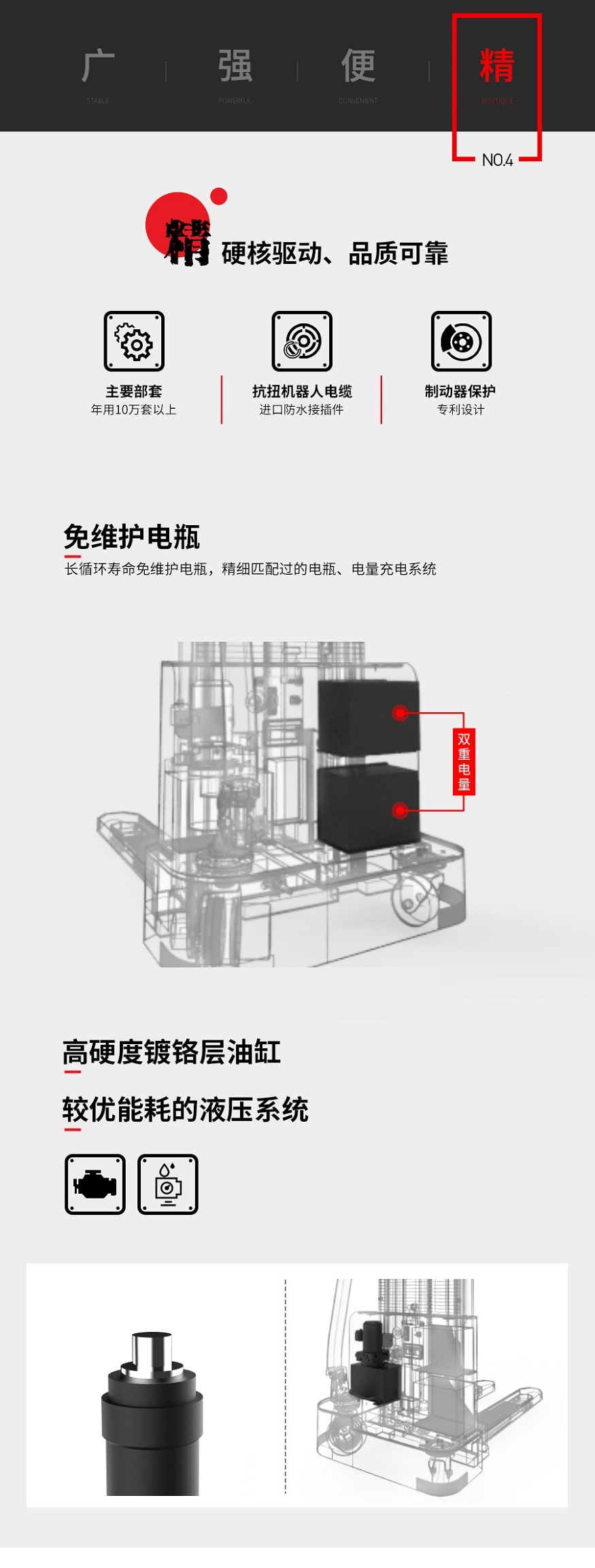 Xe nâng điện Stacker 1,5 tấn EST152Z, sức nâng 1,5 tấn. Nâng hạ bằng điện, di chuyển bằng điện